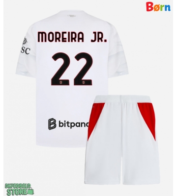 AC Milan Diego Moreira #22 Replika Babytøj Udebanesæt Børn 2026-27 Kortærmet (+ Korte bukser)